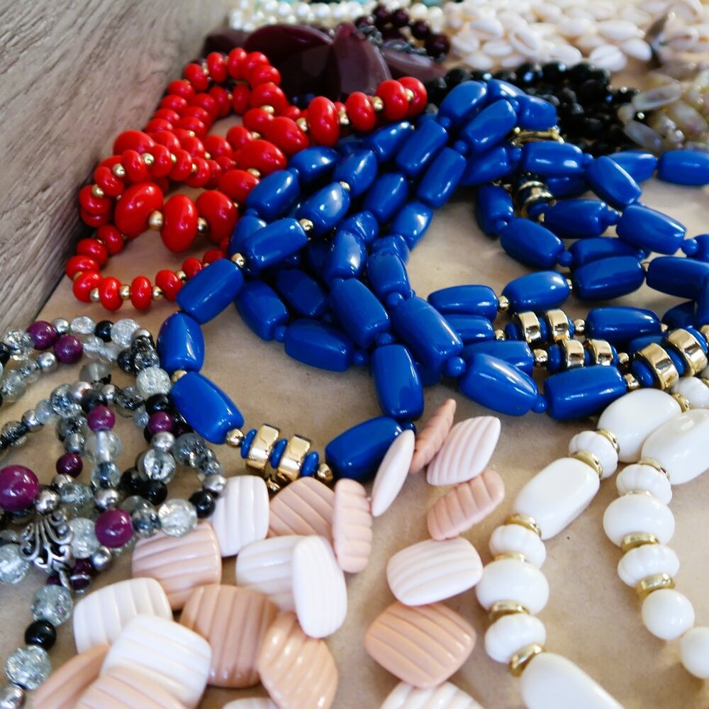 11 Piece Chunky Boho Much Beaded Necklace Bonanza Bundle DIY Craft Supply